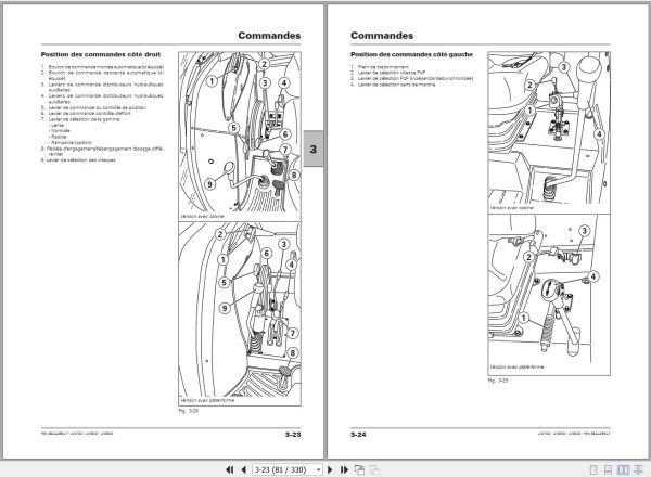Landini Tractor 4 070D 4 080D 4 090D Operators Maintenance Manual 6624299A1 FR 2