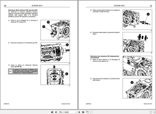 Landini Tractor 4 070D 4 080D 4 090D Service Manual 6638462A1 IT 2