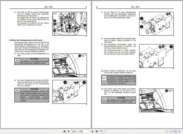 Landini Tractor 4 070V to 4 120F Service Manual 6635339A2 DE 2