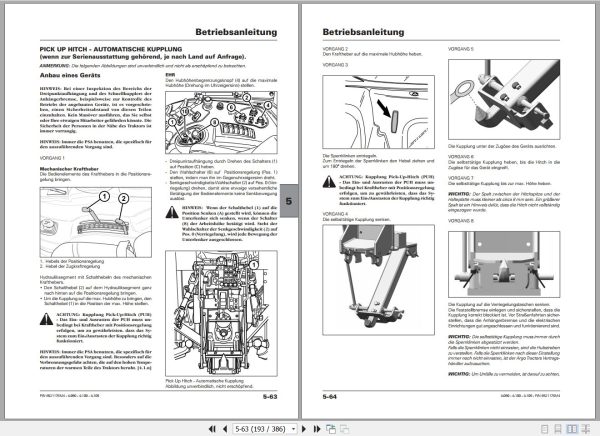 Landini Tractor 4 090 4 100 4 105 Operators Maintenance Manual 6521176M4 DE 2