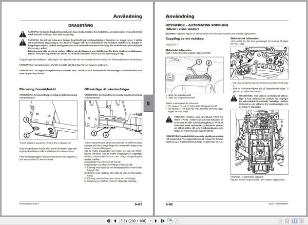 Landini Tractor 4 090 4 100 4 105 Tier4 Operators Maintenance Manual 6615919A1 SV 2