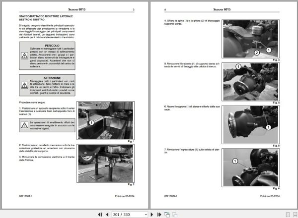 Landini Tractor 4630 4645 4655 ISM VRM Service Manual 6621066A1 IT 2