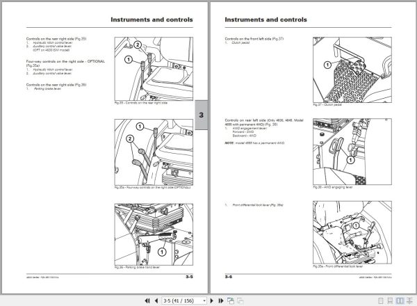 Landini Tractor 4630 ISM to 4655 VRM Operators Maintenance Manual 6511301M4 EN 2