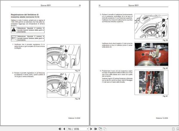 Landini Tractor 5 080H to 5 110H Service Manual 6503111M1 IT 2