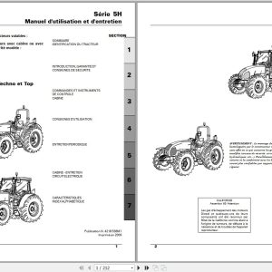 Landini Tractor 5 080H to 5 110H Techno And Top Operators Maintenance Manual 4218538M1 FR 1