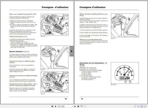 Landini Tractor 5 080H to 5 110H Techno And Top Operators Maintenance Manual 4218538M1 FR 2