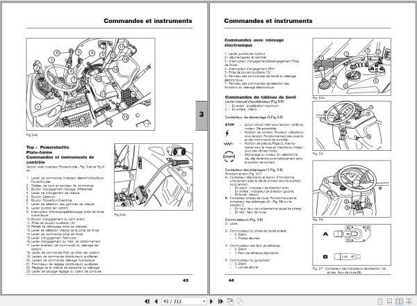 Landini Tractor 5 080H to 5 110H Techno And Top Operators Maintenance Manual 6502915M1 FR 2