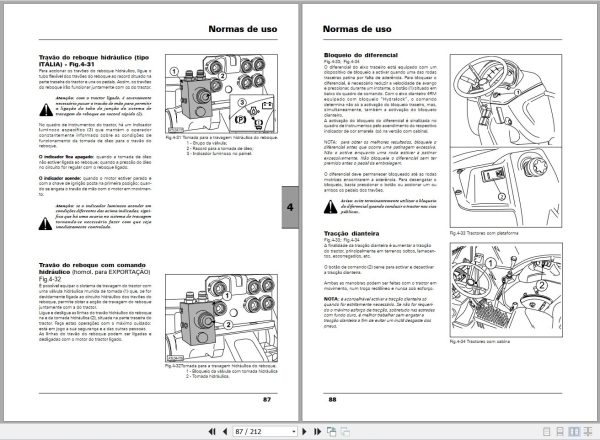 Landini Tractor 5 080H to 5 110H Techno Top Operators Maintenance Manual 4218551M1 PT 2