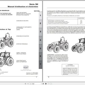 Landini Tractor 5 080H to 5 115H Techno And Top Operators Maintenance Manual 6506029M1 FR 1