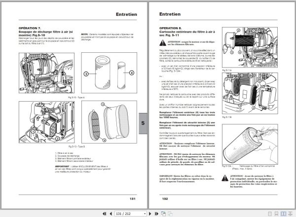 Landini Tractor 5 080H to 5 115H Techno And Top Operators Maintenance Manual 6506029M1 FR 2