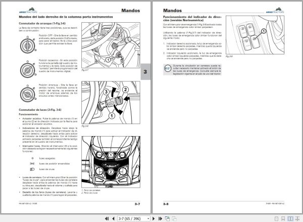 Landini Tractor 5 085 Operators Maintenance Manual 6674381A2 ES 2