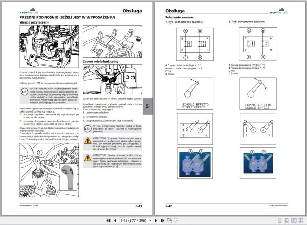 Landini Tractor 5 085 Operators Maintenance Manual 6699385A2 PL 2