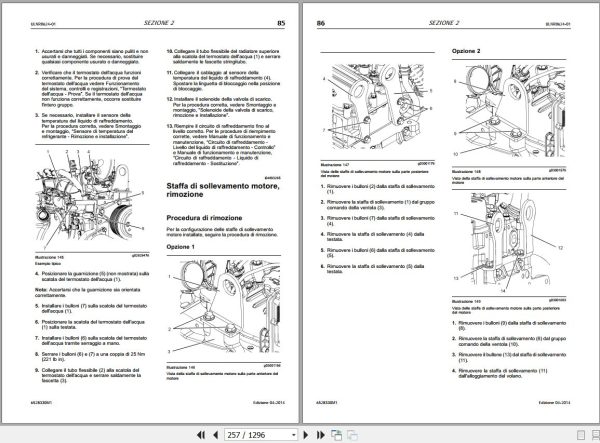 Landini Tractor 5 090D 5 100D 5 110D Service Manual 6528330M1 IT 2