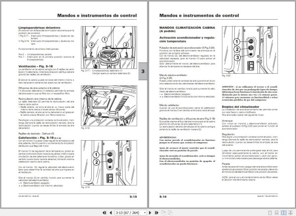 Landini Tractor 5 090D to 5 110D Tier 4 interim Operators Maintenance Manual 6513367M2 ES 1