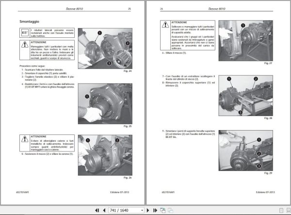 Landini Tractor 5 090H to 5 115H Service Manual 6521516M1 IT 2
