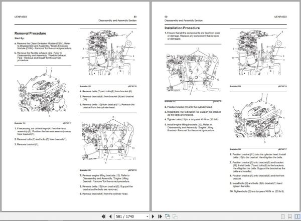 Landini Tractor 5 090H to 5 115H Service Manual 6608518A1 EN 2