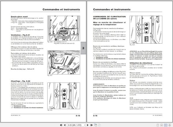 Landini Tractor 5 090H to 5 115H Tier4 Operators Maintenance Manual 6513090M2 FR 2