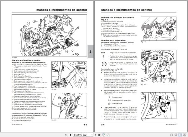 Landini Tractor 5 090H to 5 115H Tier4 interim Operators Maintenance Manual 6513091M2 ES 2