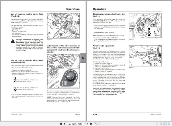 Landini Tractor 5 105 5 115 5 125 Operators Maintenance Manual 6646750A1 EN 2