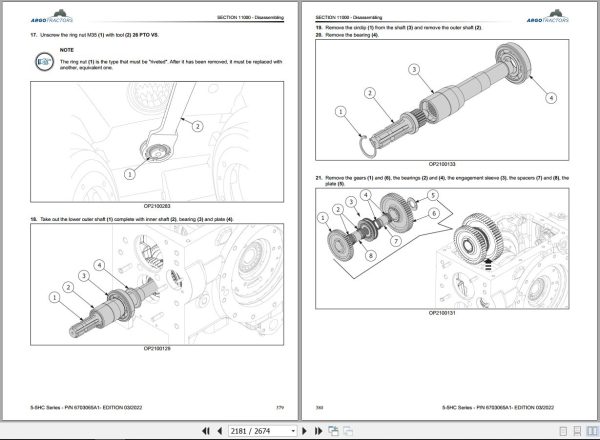 Landini Tractor 5 5HC Series 5 100 to 5 120 Service Manual 6703065A1 EN 2