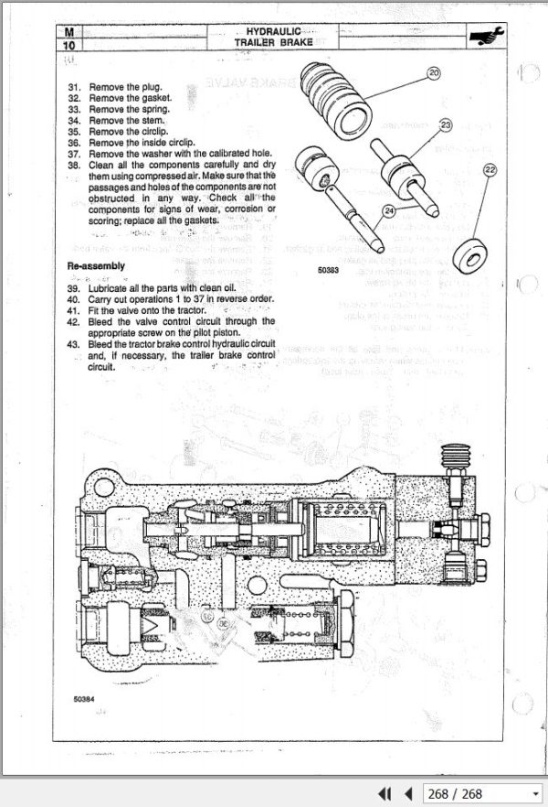 Landini Tractor 5560F to 8560L Service Manual 3537959M1 EN 2