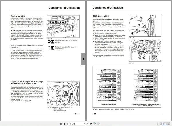 Landini Tractor 5865 to 8860s Evolution Euro2 Operators Maintenance Manual 3681739M3 FR 2