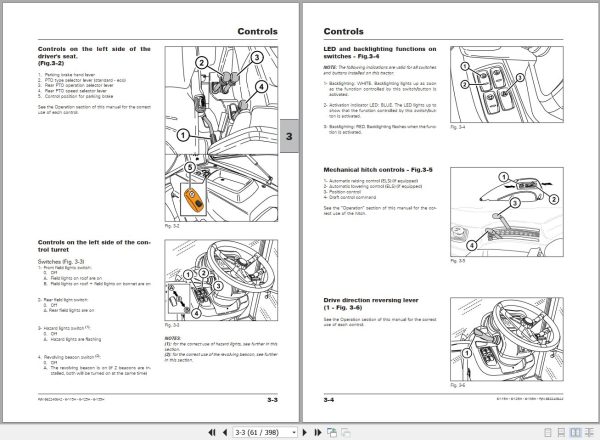 Landini Tractor 6 115H 6 125H 6 135H Operators Maintenance Manual 6622406A2 EN 2