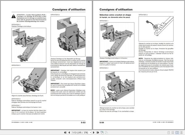 Landini Tractor 6 120C 6 130C 6 140C Operators Maintenance Manual 6525028M4 FR 2