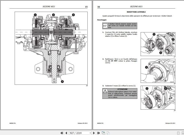 Landini Tractor 6 120C 6 130C 6 140C Service Manual 6603617A1 IT 2