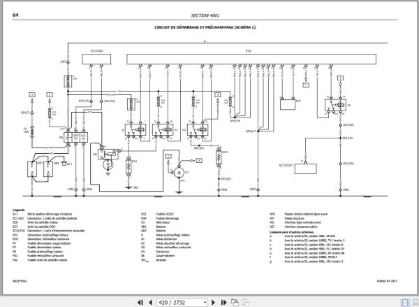 Landini Tractor 6 120C 6 130C 6 140C V SHIFT Service Manual 6629795A1 FR 3