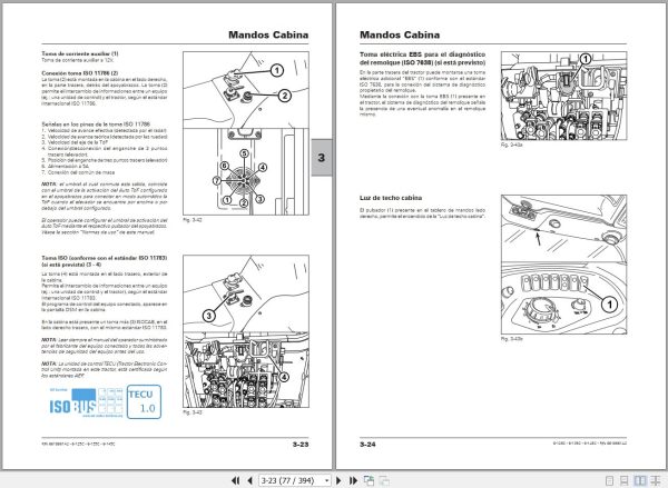 Landini Tractor 6 125C 6 135C 6 145C Operators Maintenance Manual 6618961A2 ES 2