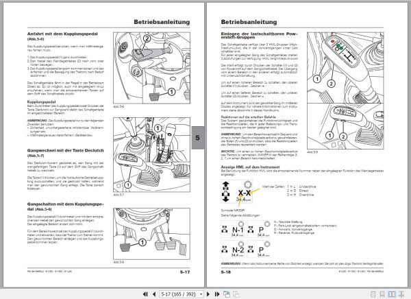 Landini Tractor 6 125C 6 135C 6 145C Operators Maintenance Manual 6618965A2 DE 2