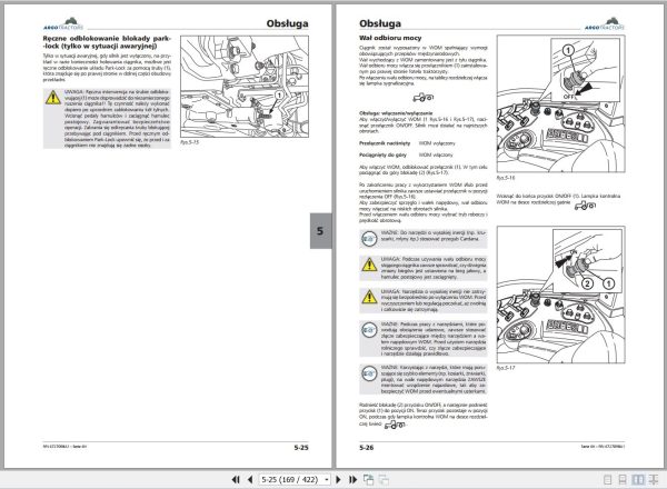 Landini Tractor 6 125H 6 135H Operators Maintenance Manual 6727098A1 PL 2