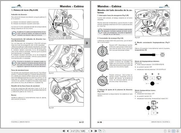 Landini Tractor 6 135 6 145 6 155 ROBO SIX Operators Maintenance Manual 6675561A2 ES 2