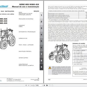 Landini Tractor 6 135 6 145 6 155 ROBO SIX Operators Maintenance Manual 6716967A2 PT 1