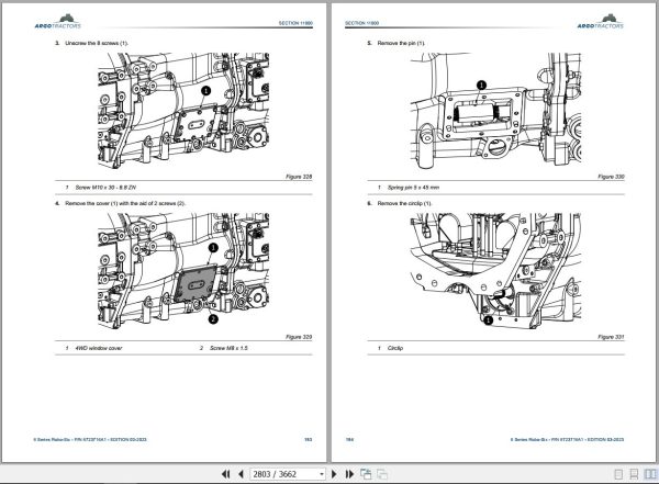 Landini Tractor 6 135 6 145 6 155 ROBO SIX Service Manual 6723716A1 EN 2