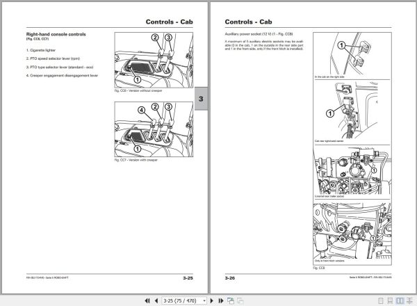 Landini Tractor 6 145 6 160 6 175 ROBO SHIFT Operators Maintenance Manual 6521724M5 EN 2