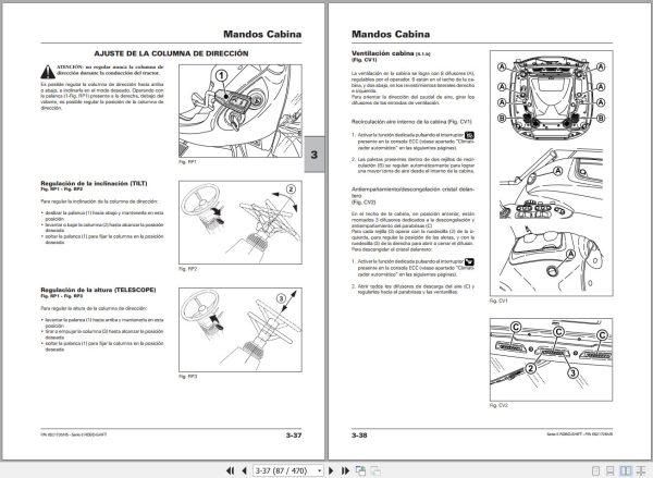 Landini Tractor 6 145 6 160 6 175 ROBO SHIFT Operators Maintenance Manual 6521726M5 ES 2