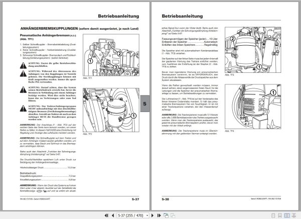 Landini Tractor 6 145 6 160 6 175 ROBO SIX Operators Maintenance Manual 6521727M5 DE 2