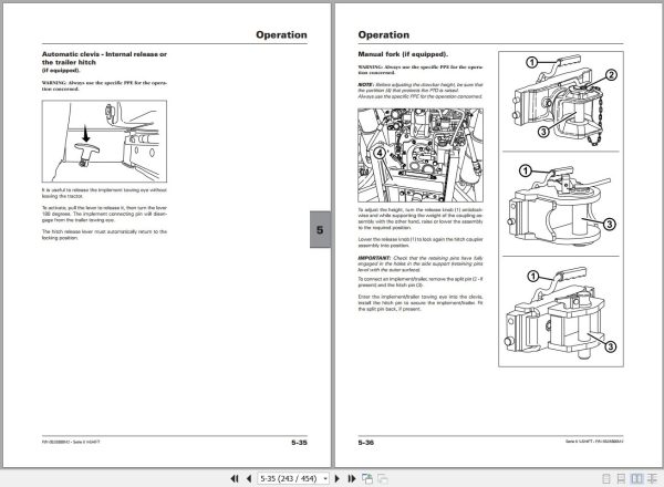 Landini Tractor 6 145 6 160 6 175 V SHIFT Operators Maintenance Manual 6529300M2 EN 2