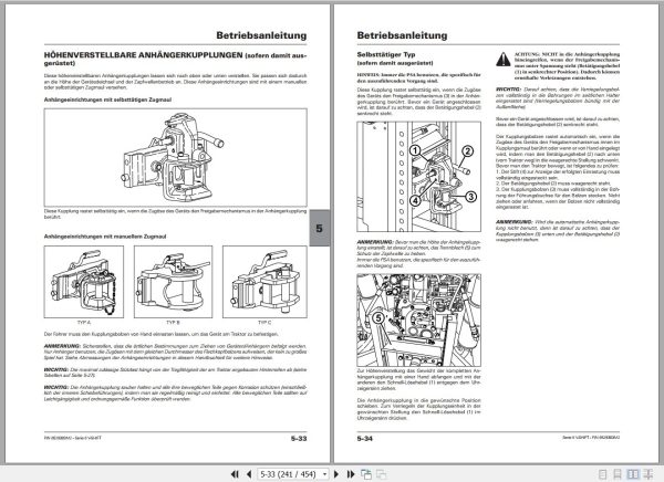 Landini Tractor 6 145 6 160 6 175 V SHIFT Operators Maintenance Manual 6529303M2 DE 2
