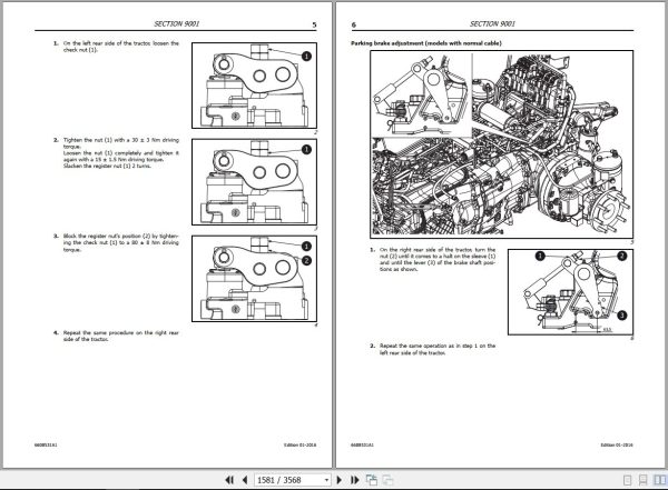 Landini Tractor 6 145 to 7 190 V SHIFT Service Manual 6608531A1 C EN 2
