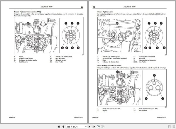 Landini Tractor 6 145 to 7 190 V SHIFT Service Manual 6608532A1 FR 2