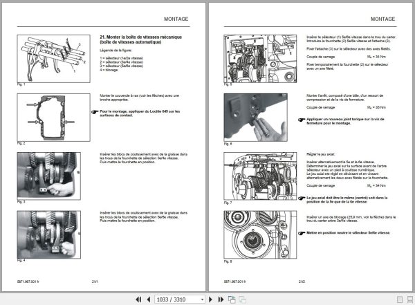 Landini Tractor 6 145 to 7 215 ROBO SHIFT ACTIVE Service Manual 6622104A1 FR 2