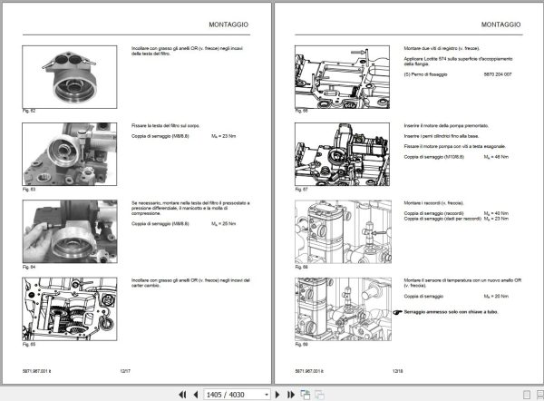 Landini Tractor 6 145 to 7 215 ROBO SHIFT Service Manual 6525453M2 IT 2