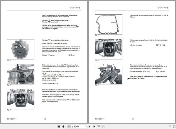 Landini Tractor 6 145 to 7 215 ROBO SHIFT Service Manual 6525455M2 FR 2