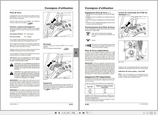 Landini Tractor 6 145L 6 160L 6 175L Operators Maintenance Manual 6527621M2 FR 2