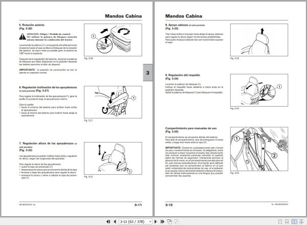 Landini Tractor 6 145L 6 160L 6 175L Operators Maintenance Manual 6527622M2 ES 2