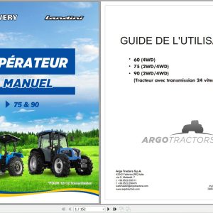 Landini Tractor 60 75 90 Operators Maintenance Manual 6653676A1 FR 1