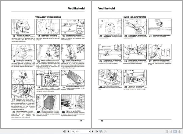Landini Tractor 6880 9880 Evolution Operators Maintenance Manual 3539566M2 NO 2